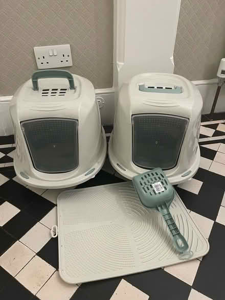 Photo of free Cat litter boxes with scoop and mat (Acton W5) #1