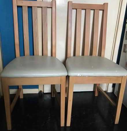 Photo of free 2 Dining Chairs(slightly scuffed seats) (Slyfield GU1) #2