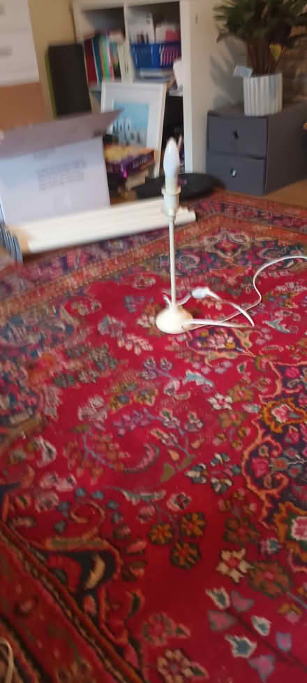 Photo of free Small lamp no shade cream (Waltham Abbey EN9) #1