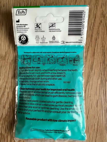 Photo of free Interdental brushes size 5 (Hanwell) #2