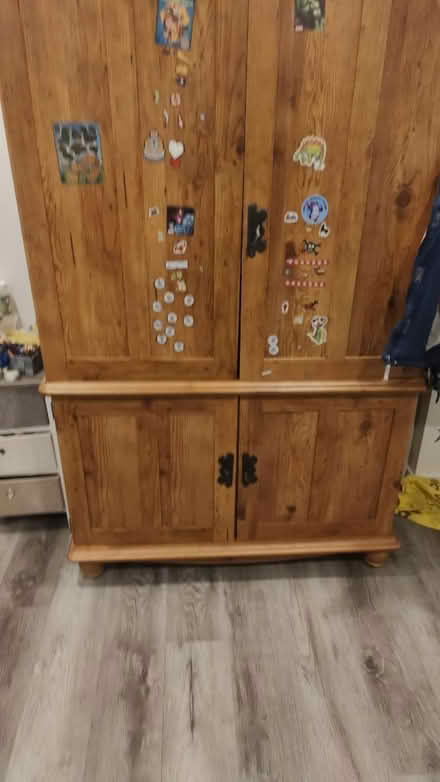 Photo of free Tall solid wood cupboard (East Vancouver) #1