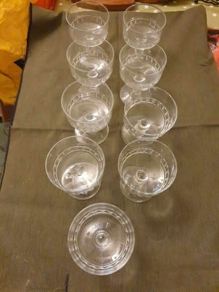 Photo of free 9 glass dessert dishes (Nascot Wood WD24) #2