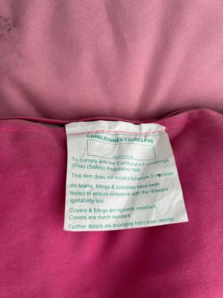 Photo of free Pink Metal Chair / Recliner / Bed (Cotteridge B30) #3