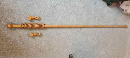 Photo of free Wooden curtain pole and fixings (Beckenham BR3) #2
