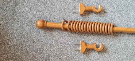 Photo of free Wooden curtain pole and fixings (Beckenham BR3) #1