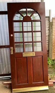 Photo of free Hardwood door (Ashwellthorpe NR16) #1
