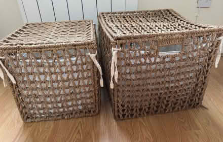 Photo of free 2x storage baskets (Kenilworth CV8) #1