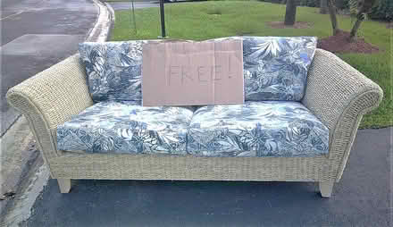 Photo of free patio couch (Boca Raton Eastlake Dr.) #1