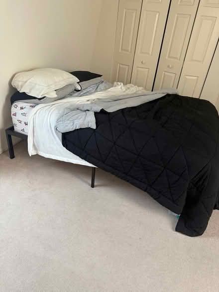 Photo of free Queen size mattress and bed frame (Yardley PA) #1