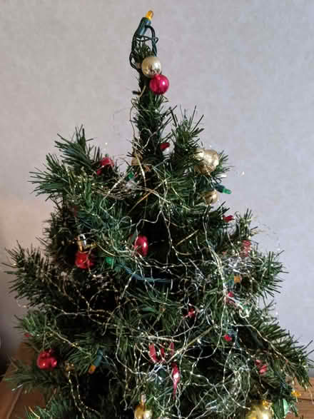 Photo of free Mini Xmas tree and decs (Horspath OX33) #2