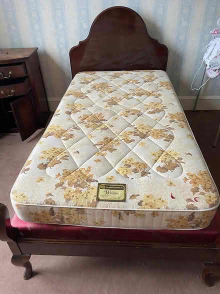 Photo of free Antique wooden single bed (Barnes SW13) #1