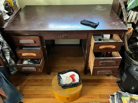 Photo of free aged desk pickup only (red hook 12571) #1