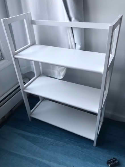 Photo of free 2 white solid wood bookcases (Sunset park) #1