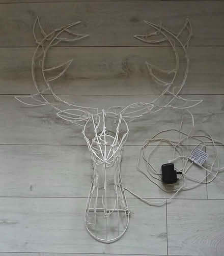 Photo of free Reindeer Xmas light wall hanging (Tamworth, Staffordshire.) #2