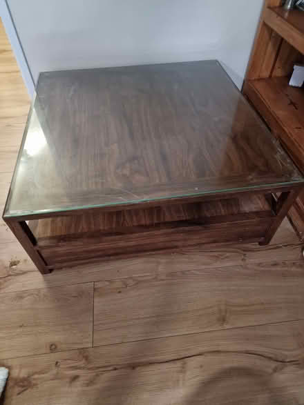 Photo of free Glass top wooden coffee table (GU249DU) #2