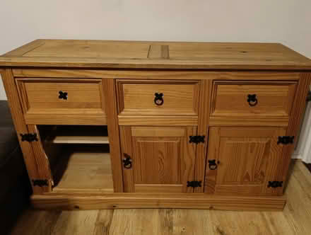 Photo of free Wooden sideboard (damaged) (Barming ME16 9) #1