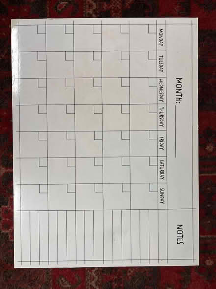 Photo of free Magnetic monthly planner (Horn's Mill SG13) #1