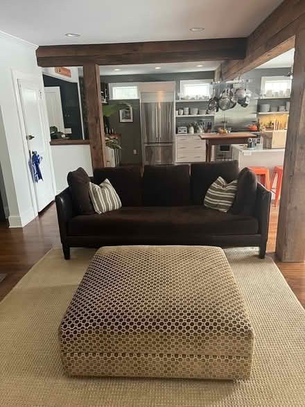 Photo of free Sofa and ottoman - espresso brown (Norwalk, CT) #1