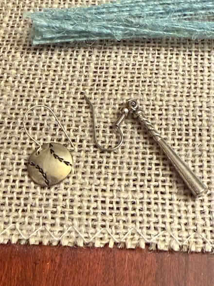 Photo of free Softball theme earrings (Zip 22306 Alexandria) #2