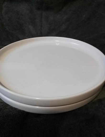 Photo of free White earthenware dinner plates (Newcastle Staffs) #3