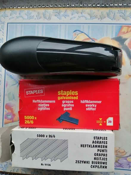 Photo of free Stapler and 2 boxes of staples (Little Chester DE1) #1