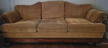 Photo of free Rust corderoy couch (Longmont - south) #1