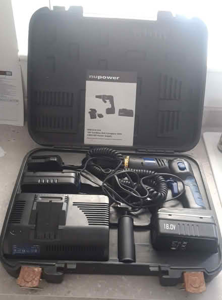 Photo of free Working old '18V' electric drill in box (Broadstone BH18) #1