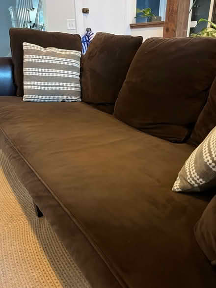 Photo of free Sofa and ottoman - espresso brown (Norwalk, CT) #2