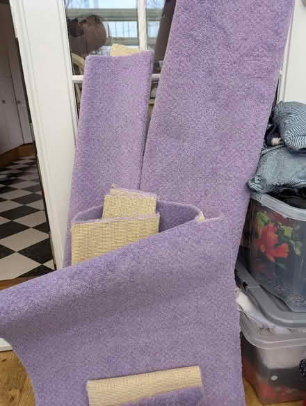 Photo of free Purple carpet off cuts (Sutton Pools OX14) #1