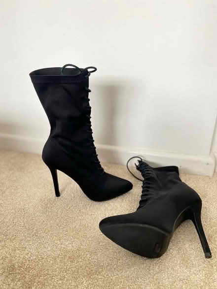 Photo of free Lace boot heels (size 5) (Woodhatch RH2) #1