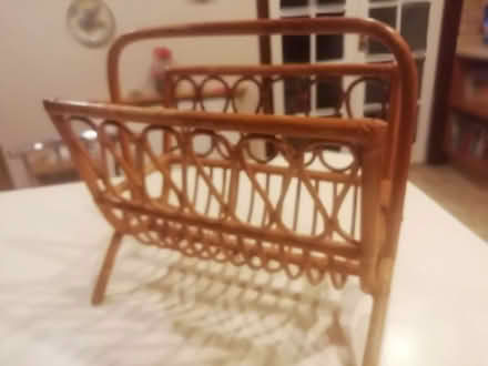 Photo of free Bamboo/wicker magazine rack (GU52) #1