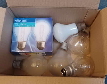 Photo of free 5 x old-style bayonet lightbulbs + 1 x Halogen screw fitting (Primrose LA1) #1