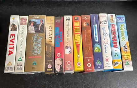 Photo of free 12 VHS Movie Tapes (Wigston Magna) #2