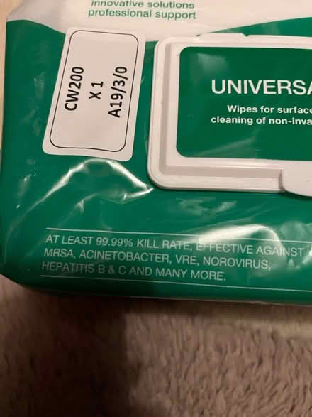 Photo of free Universal wipes (RH12) #2