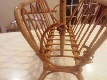 Photo of free Cane/wicker magazine rack (GU52) #1