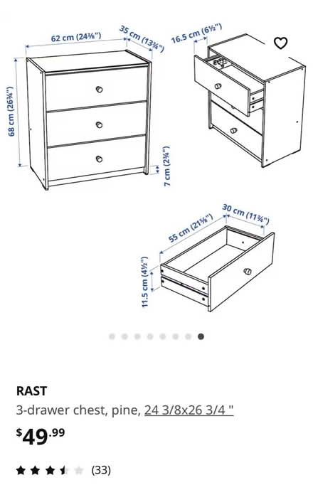 Photo of free IKEA Rast dresser (Bedford, MA) #2