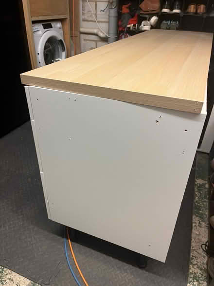 Photo of free 3 white IKEA kitchen units, each with 3 drawers and worktop (Dane Mead RG24) #3