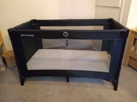 Photo of free large sturdy travel cot, additional mattress & protector (Oxford-Freegle CGA OX2) #4