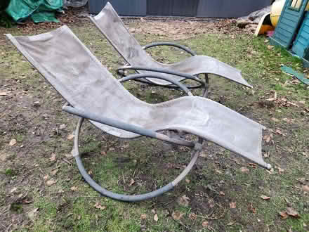 Photo of free 2x Garden loungers (Wood Lanes SK10) #1