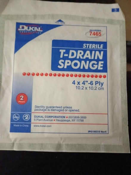 Photo of free T Drain Sponge (Davison) #1