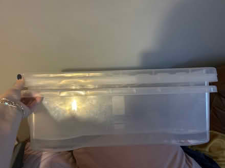 Photo of free Two large plastic storage boxes (Stevenage) #1