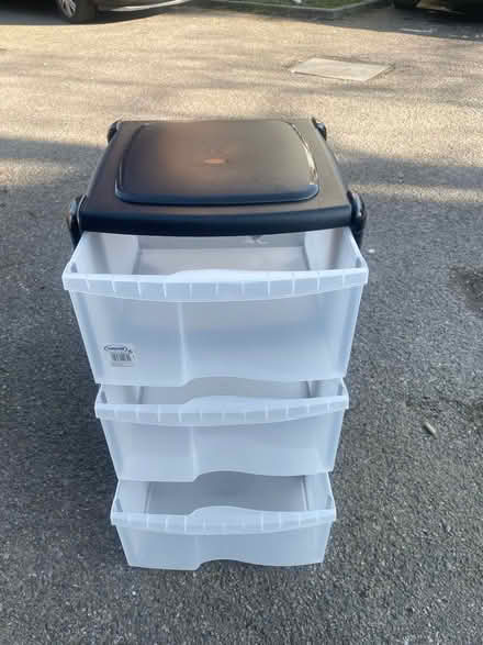 Photo of free Three draw plastic storage unit (Surbiton KT6) #3