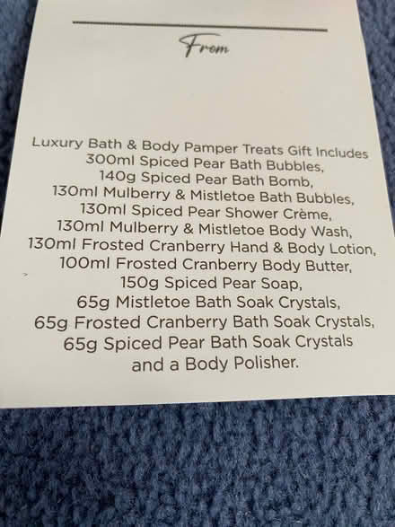 Photo of free Baylis and Harding Bath & Body Treats (Prestwood HP16) #3