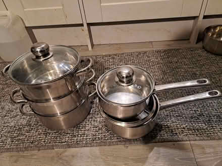 Photo of free Stainless steel pans (Fishermead MK6) #1