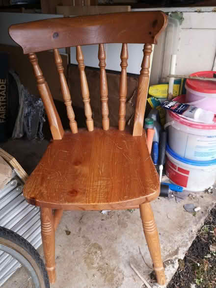 Photo of free 2 pine dining chairs (North Tonbridge TN10) #2