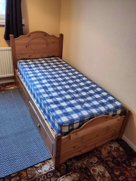 Photo of free 2 single beds and mattresses (Tinkersley DE4) #1