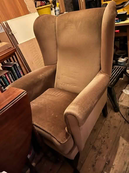 Photo of free Velvet Wing Back Chair (Ladywell SE13) #1