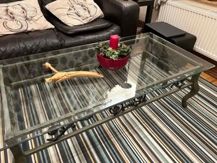 Photo of free Coffee table with glass top (Matlock DE4) #1