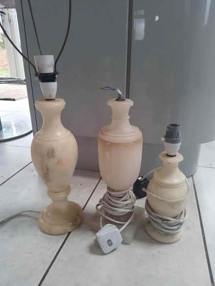 Photo of free Onyx table lamps (Ash Green, GU12) #1
