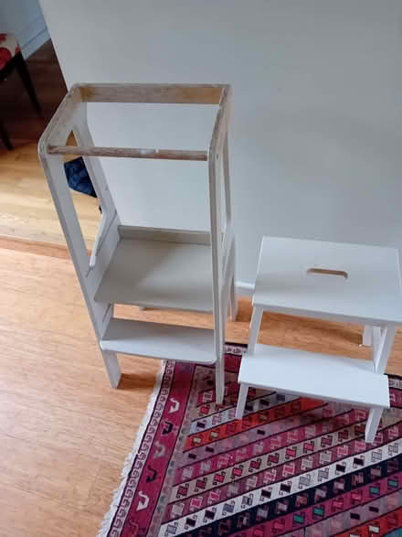 Photo of free Wood learning tower & step stool (Kirtlington OX5) #1